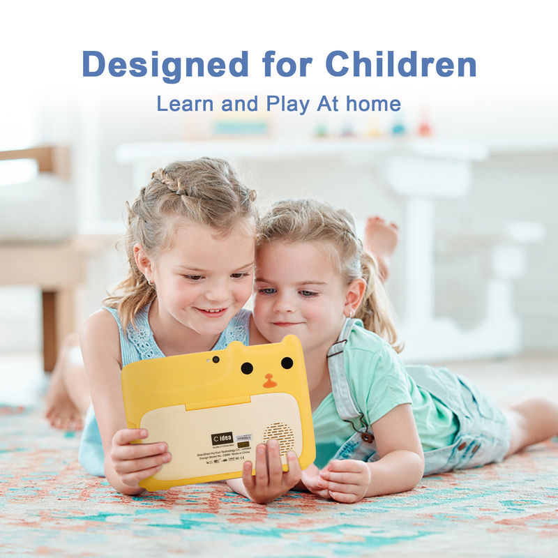C Idea 7 polegadas crianças touch screen tablets câmeras duplas tela de alta definição 2+32G amarelo