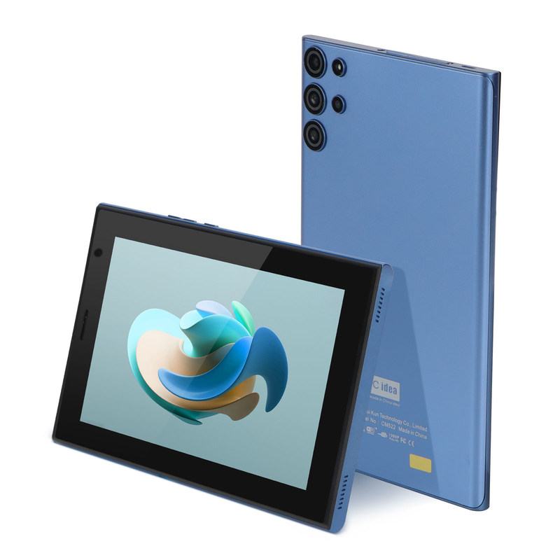 C idea Smart Tablet PC 7 com caixa 6GB+128GB Expandivel 512GB Armazenamento Dual 5MP+8MP Câmera CM522 (Azul)
