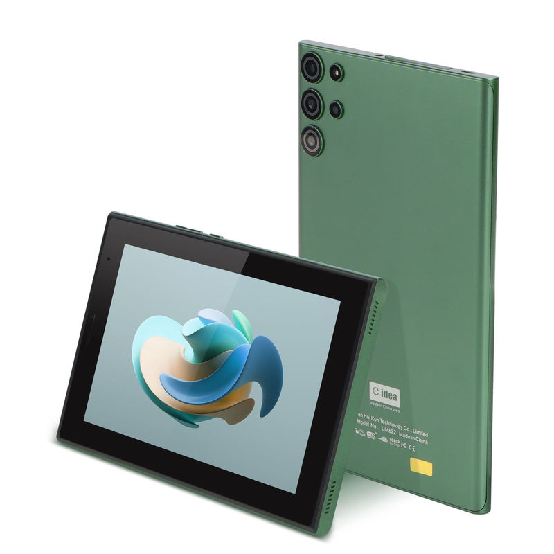 C ideia Tablet Wifi de 7 polegadas com caixa 6+128GB Armazenamento Quad Core Processador 600x1024 HD IPS Touchscreen CM522 Verde