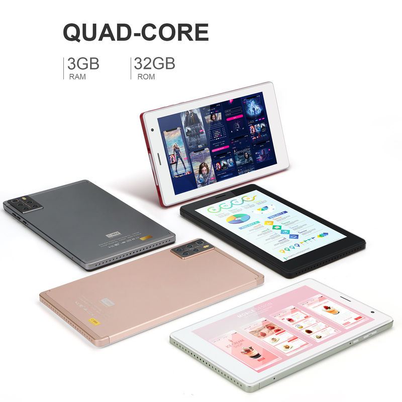 C idea Tablet PC de 7 polegadas 1024x600 IPS Display Touch Screen 3GB ROM+32GB RAM Quad Core Processador Responsive CM520