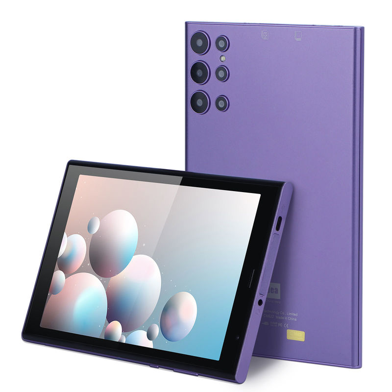 C Idea Tablet PC portátil de 8 polegadas com caixa de 5000mAh Bateria Vida Dual Câmera 5MP + 8MP slot de cartão SIM Roxo