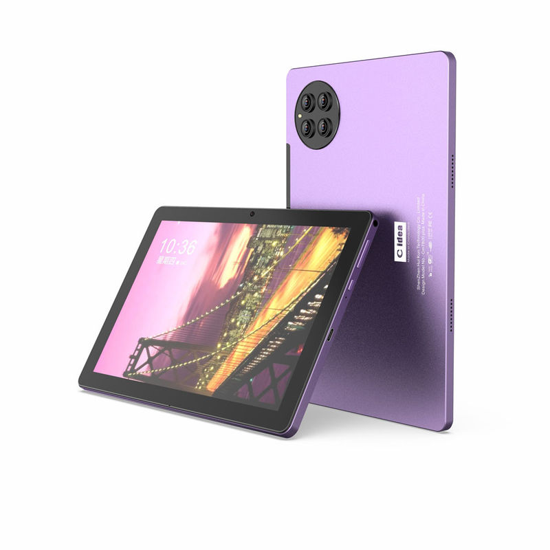 C ideia 10 polegadas Tablet PC 8 Core CPU 8GB RAM 512GB Armazenamento Dual câmera Roxo Adultos Tablet Com teclado CM7800