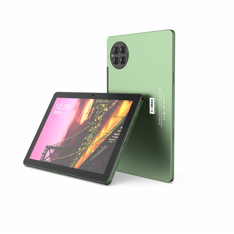 C ideia Android Tablet Verde 10 polegadas 8MP + 13MP Câmeras 8GB de RAM Adultos Tablet de jogos CM7800