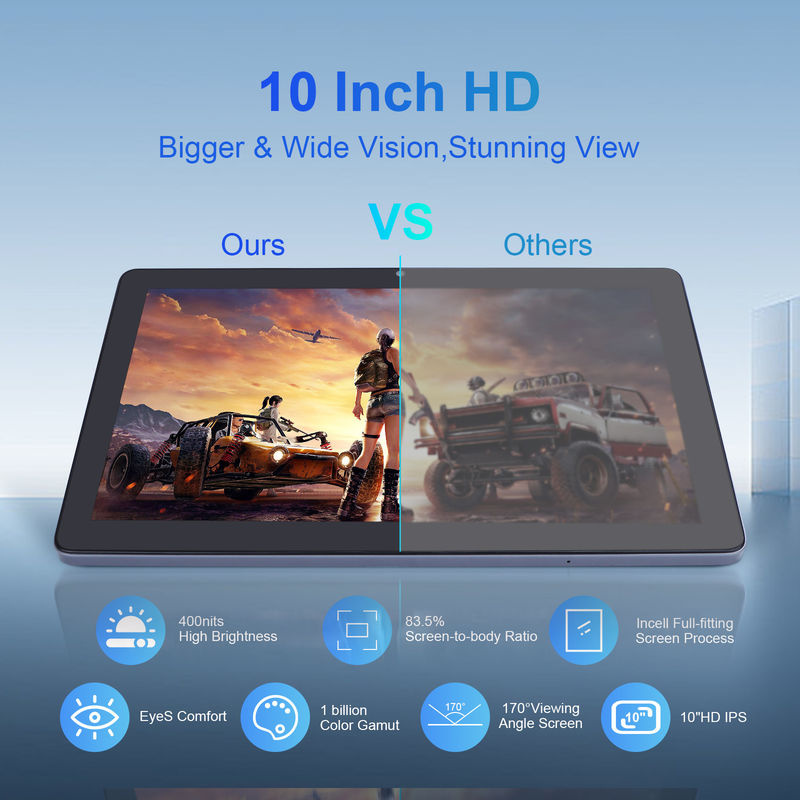 C ideia 3GB RAM 64GB ROM 10 polegadas Android Tablet PC 512GB Expandir HD IPS Display CM9000 Espaço cinza