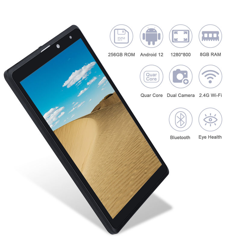 C idea Adultos Preto Android 8 polegadas Tablet PC CM835 MTK Chip 256GB Grande armazenamento Suporte GPS