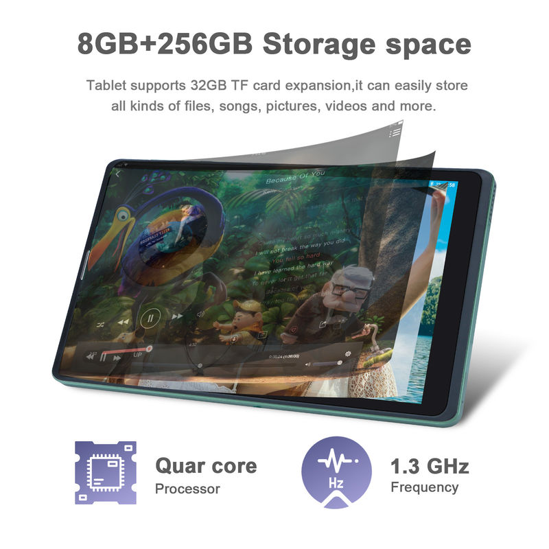 C idéia Sim Suporte Green Tablet PC 8GB RAM 256GB ROM 800x1280 IPS HD Display Tablet com caixa CM835