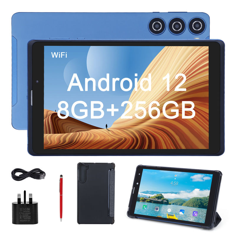 C Idea Azul 8 polegadas Tablet PC Grande armazenamento Dual câmeras Tabletes de metal para leitura Vigilância