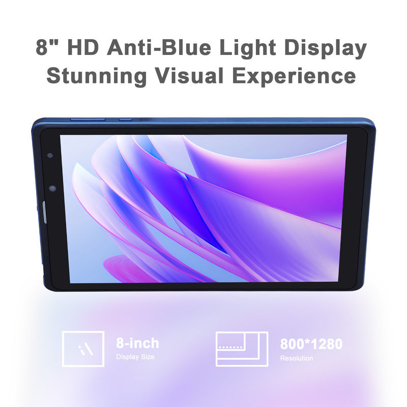 C Idea Azul 8 polegadas Tablet PC Grande armazenamento Dual câmeras Tabletes de metal para leitura Vigilância
