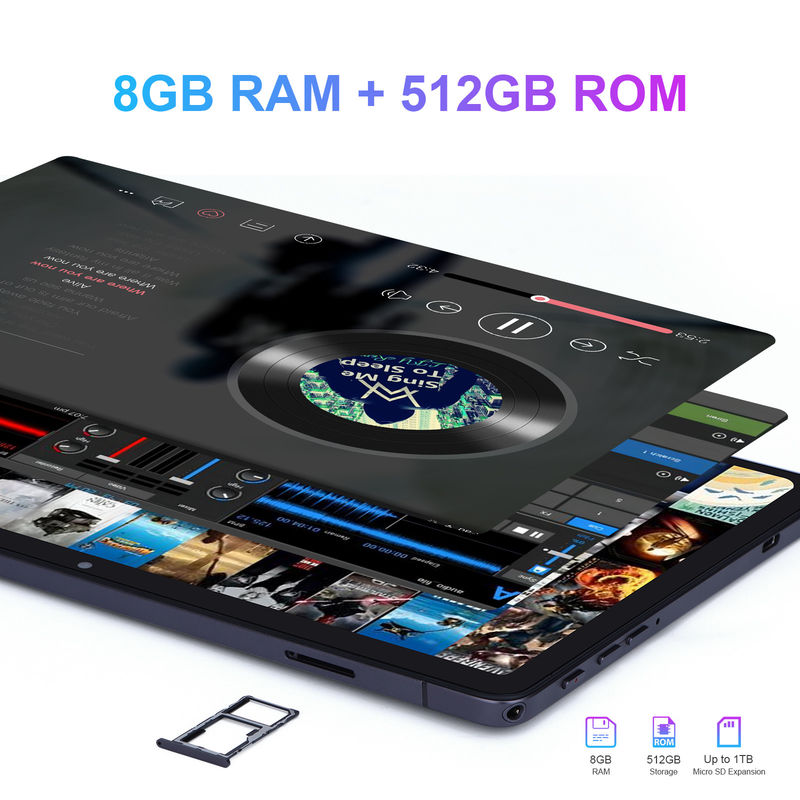 C ideia Large Screen 8GB RAM 512GB ROM 10 polegadas Tablet PC com teclado CM8500