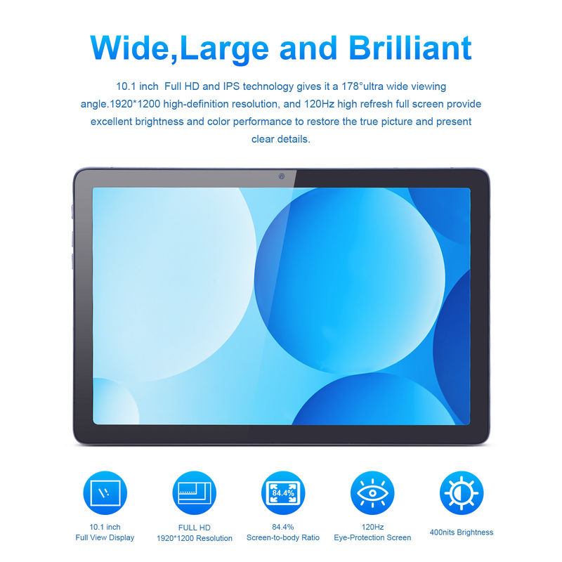 C Idea Tablet Android com câmera dupla 6000mAh Google Certificado 10,1 polegadas Tablet P1200