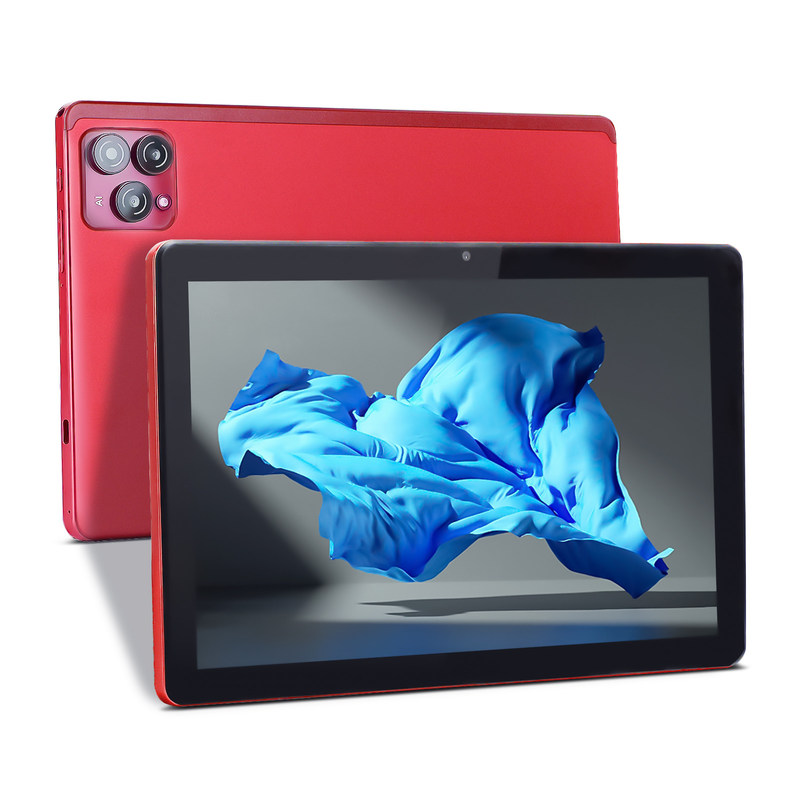 C Idea 10 polegadas Android 12 Tablet 8GB RAM 256GB ROM Modelo CM8000PLUS Vermelho