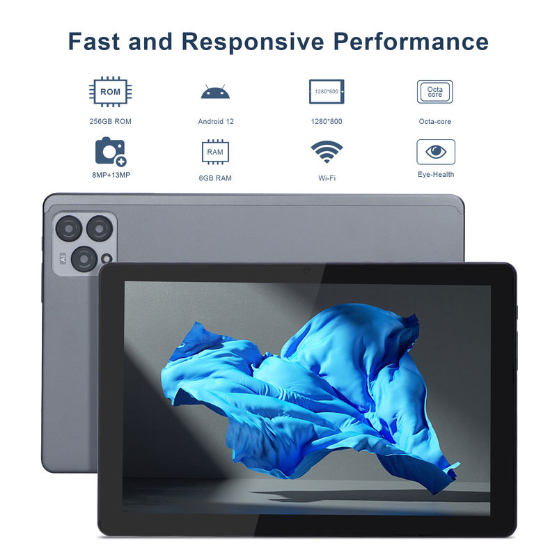 C ideia 10 polegadas Android 12 Tablet 8GB RAM 256GB ROM Modelo CM8000PLUS Cinza
