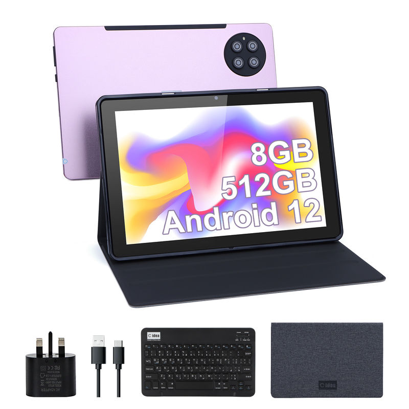 C Idea 9,7 polegadas Android 12 Tablet 8GB RAM 512GB ROM Modelo CM7800 Rosa