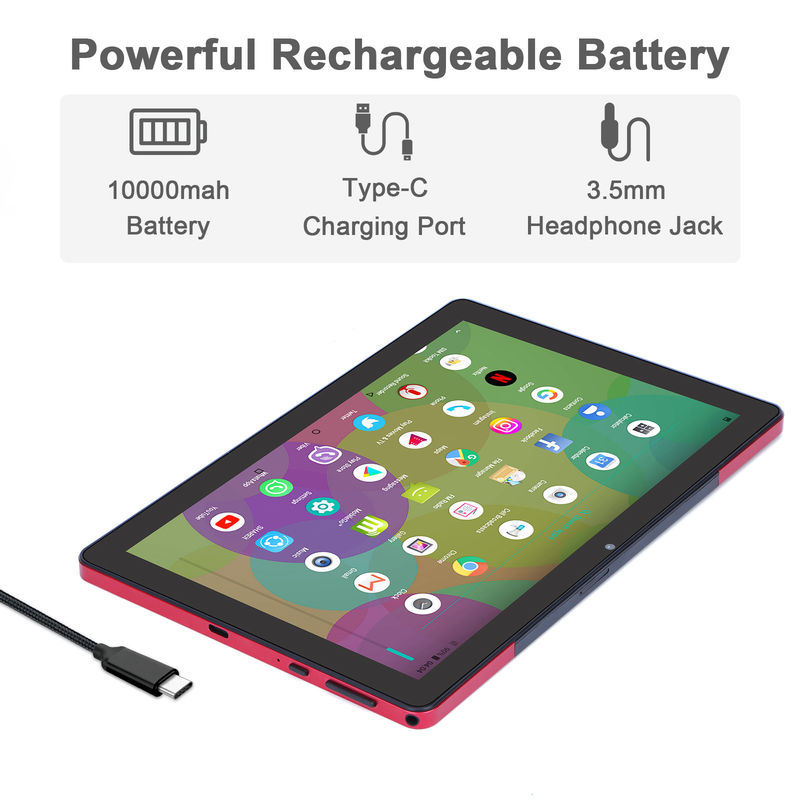 C Idea 9,7 polegadas Android 12 Tablet 8GB RAM 512GB ROM Modelo CM7800 Vermelho
