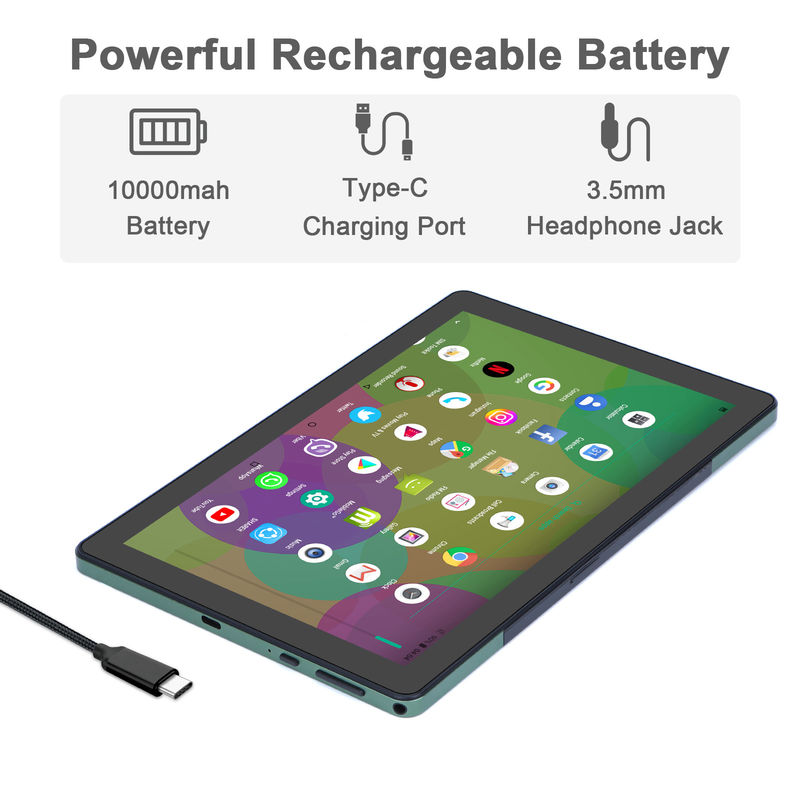 C Idea 9,7 polegadas Android 12 Tablet 8GB RAM 512GB ROM Modelo CM7800 Verde