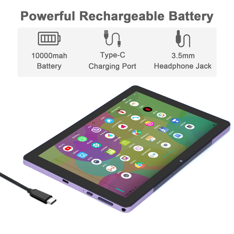 C Idea 9,7 polegadas Android 12 Tablet 8GB RAM 512GB ROM Modelo CM7800 Roxo