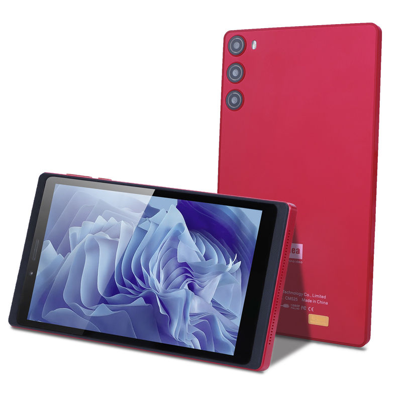 C Idea Tablet de 7 polegadas 6GB RAM 128GB ROM Com SIM Android Tablet PC Para Estudantes CM525 Vermelho