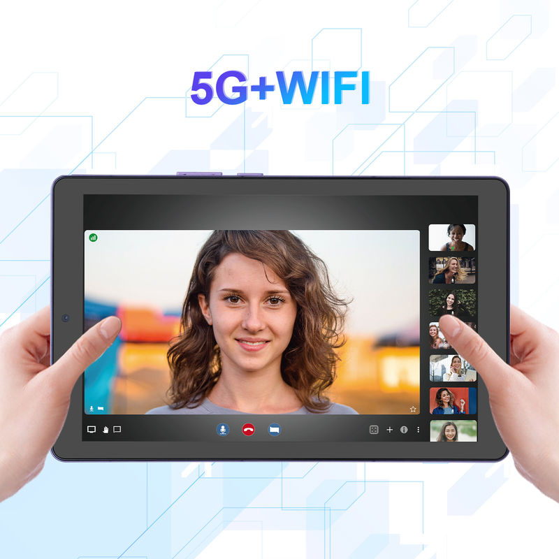 C ideia 9 polegadas Tablet PC WIFI 2.4G/5G 800x1280 IPS tela Android Tablet suporte de chamadas telefônicas com câmera dupla ((Purple)