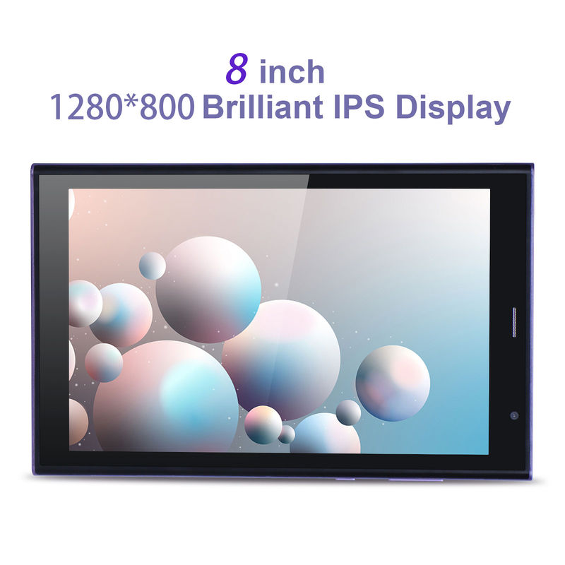 C ideia 8 polegadas Android Tablet PC 8GB RAM 512GB ROM Quad Core 800 * 1280 HD Tablets com WIFI / SIM Card CM822 (Purple)