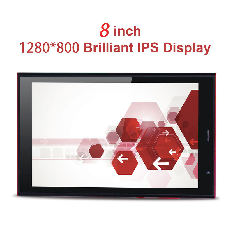 C ideia 8 polegadas Android Tablet PC 8GB RAM 512GB ROM Quad Core 800 * 1280 HD Tablets com WIFI / SIM Card CM822 (vermelho)