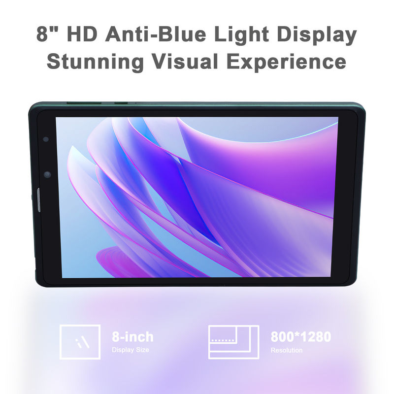 C ideia 8 polegadas Android Tablet PC Fabricante com Android 12 Quad Core 8GB + 512GB Armazenamento IPS HD Display CM835 ((verde)