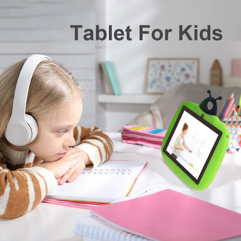 C idéia Dual Camera WiFi 7 Inch Tablet PC Android Crianças Para Aprendizagem de Pequenos 128GB com Case/ Kids App CM75 (verde)