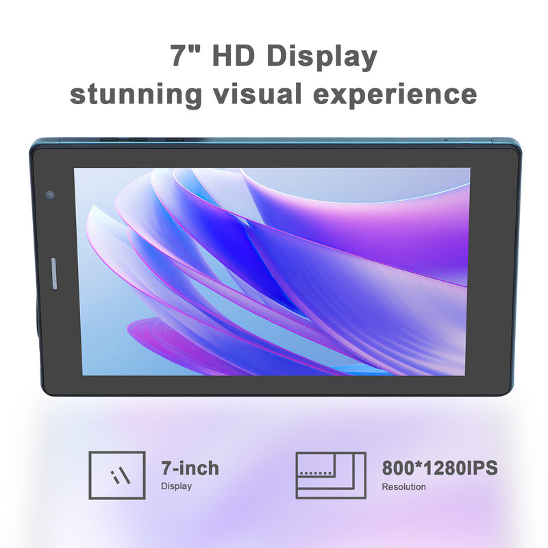 C ideia 7 polegadas Android Smart Tablets 8+512GB Quad Core WiFi Tablet HD Touch Screen CM513 ((Azul)
