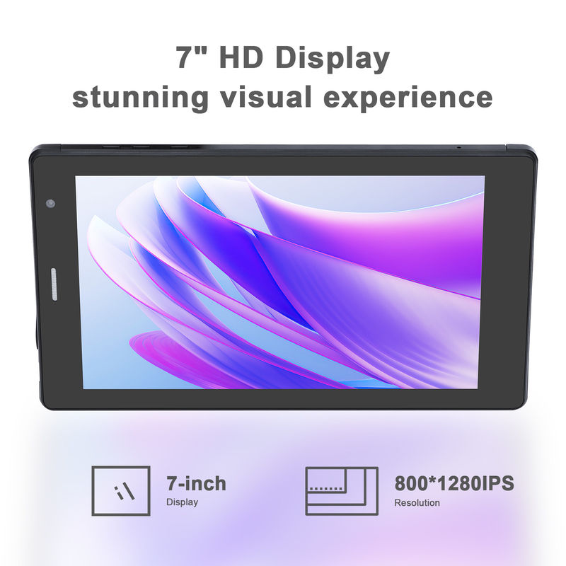 C idéia 7 polegadas Android Smart Tablets 8+512GB Quad Core WiFi Tablet HD Touch Screen CM513 ((Negro)