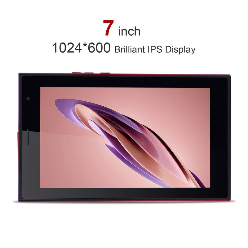 C ideia Android 7 Inch Tablet PC com 6 RAM + 128 ROM Armazenamento 6000mAh duração da bateria para crianças e adultos CM522 Vermelho