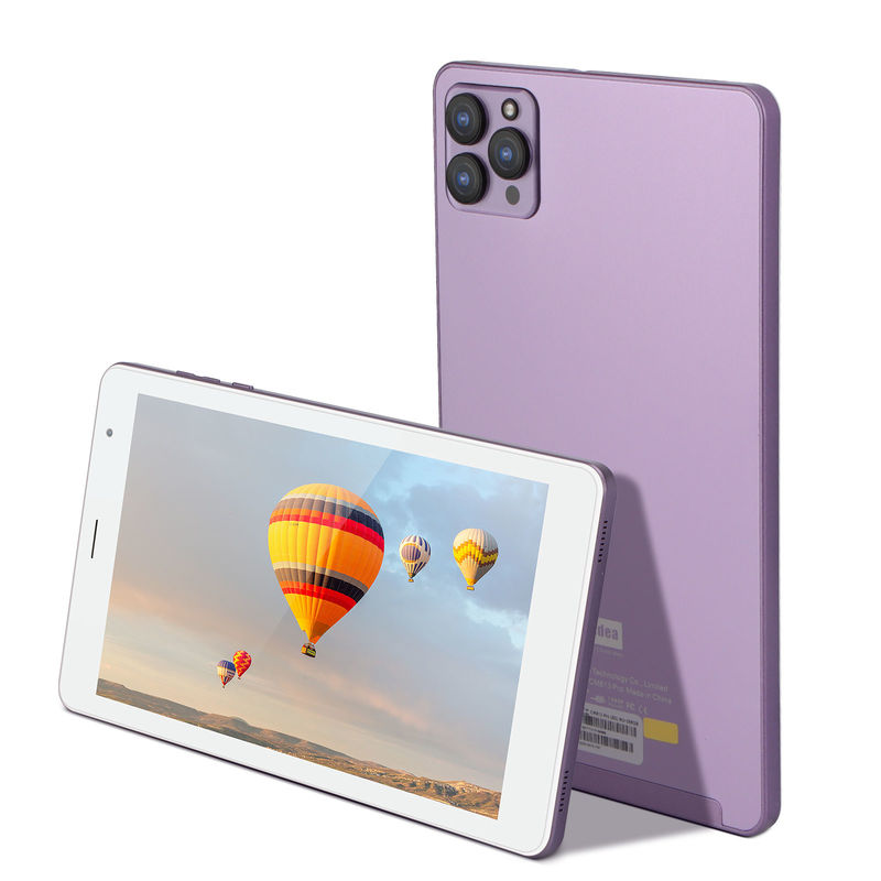 C ideia 6 GB de RAM 8in Android Tablet PC 512 GB Android 12 Tablet 1.3GHz IPS HD Display Quad Core Processador CM813-Purple