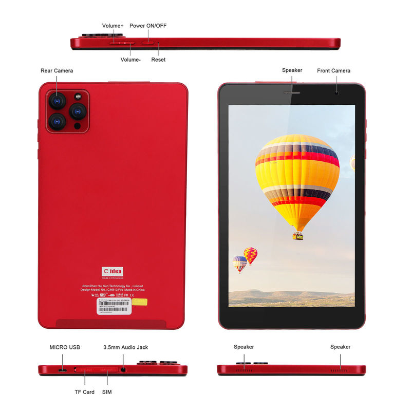 C ideia 6 GB de RAM 8in Android Tablet PC 512 GB Android 12 Tablet 1.3GHz IPS HD Display Quad Core Processador CM813-Purple