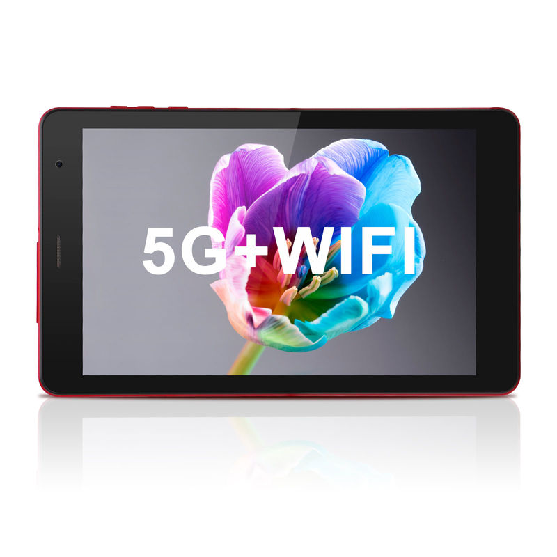 C ideia Android 8 polegadas Tablet PC Android 12 Tablet 512GB Tablet de armazenamento PC Quad Core Processador CM813 vermelho