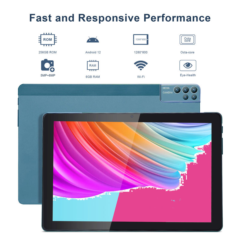 C ideia 256ROM 10 polegadas Tablet PC Dual 5MP + 8MP câmera Quad Core com teclados Case CM7000 azul