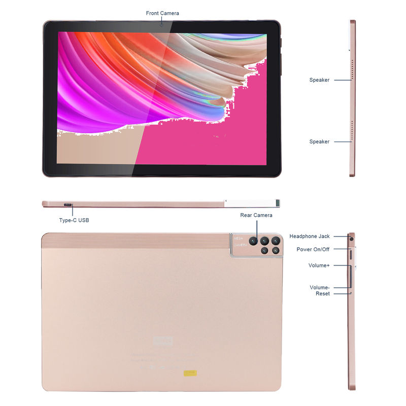 C Idea Tablet PC de 10 polegadas Android 12 Tablet 6GB RAM 256GB ROM 6000mAh Bateria IPS HD Touch Screen CM7000PLUS