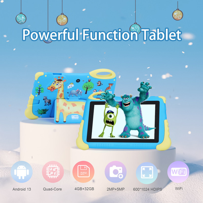 C Idea Tablet de aprendizagem para crianças com aplicativo pré-instalado Tablet Kidspad para 4-8 anos CM93