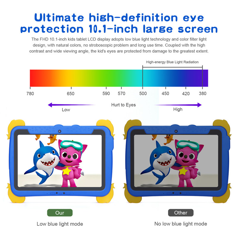 C idea Kids Tablet PC 10,1 polegadas 800 * 1280 HD IPS Screen Com pré-instalado iwawa Dual WiFi e Dual câmeras P1150