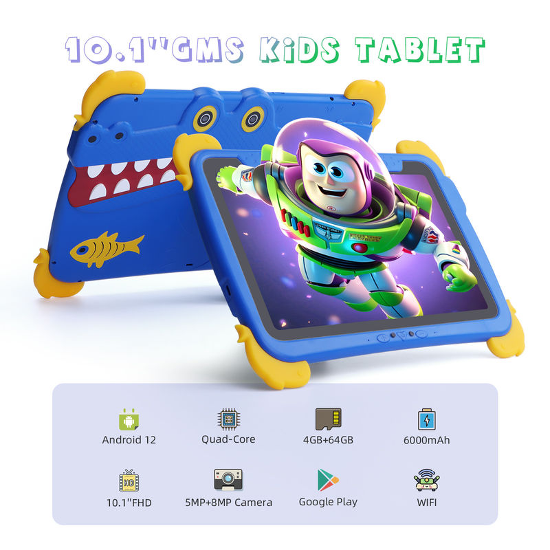 C idea Kids Tab 10,1 polegadas Android 12 Tablet para Criança 4GB RAM 64GB ROM Proteção Ocular Touchscreen P1150