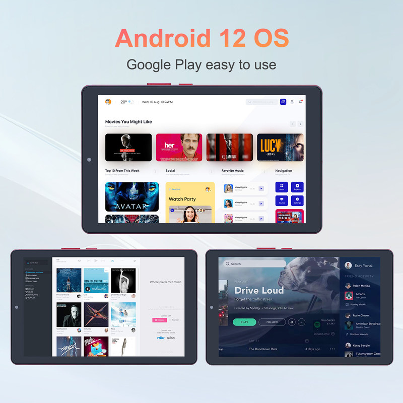 C ideia 9 polegadas Tablet PC Android Com Cartão Sim 1024x600 IPS Display Wifi GPS para Adolescentes Estudante CM915