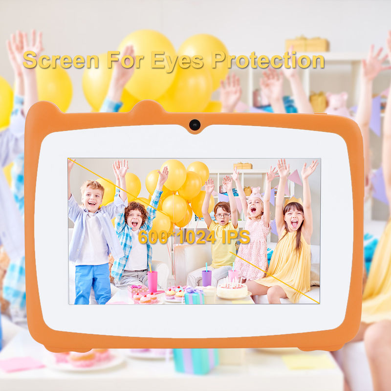 C idéia 7 polegadas Tablet Kidspad Com 4 GB de RAM + 64 GB de ROM HD IPS Segurança Proteção Ocular Para Bebê CM80 Laranja