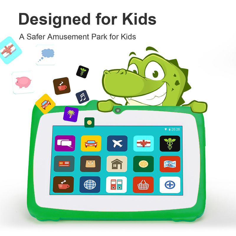 C idea Verde 7' HD Display Android 9 Tablet infantil com caixa à prova de choque Bateria 5000mAh CM80 Verde