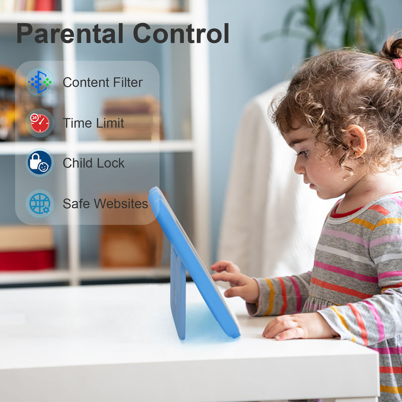 C idéia Estudar Tablet Kidspad 7 polegadas com caixa amigável para crianças 4GB + 64GB Quad Core 600 X 1024 IPS CM80 Azul