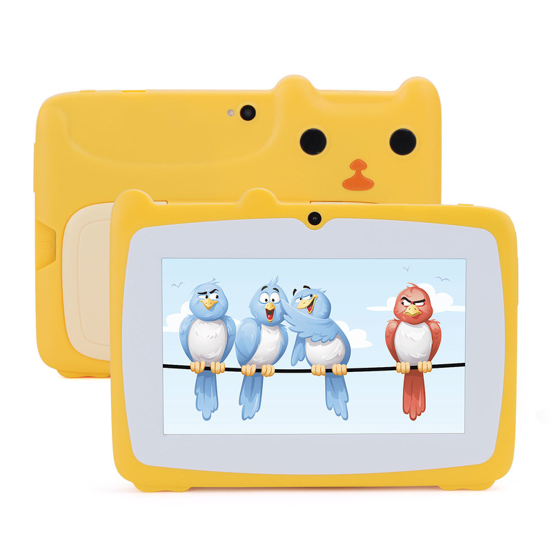 C ideia 7 polegadas Android Kids Learning Tablet 64GB + 32GB armazenamento expansível HD câmera dupla 2MP + 2MP CM80 Amarelo