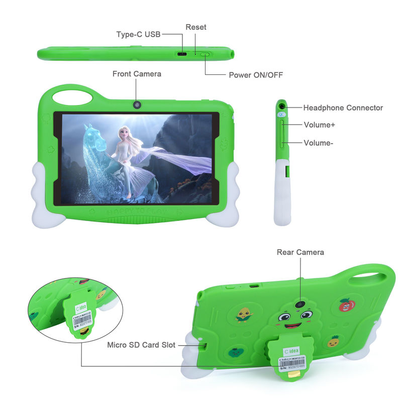 C Idea Tablet Educativo Android de 7 polegadas para estudantes com Quad Core Tablet Kidspad CM90