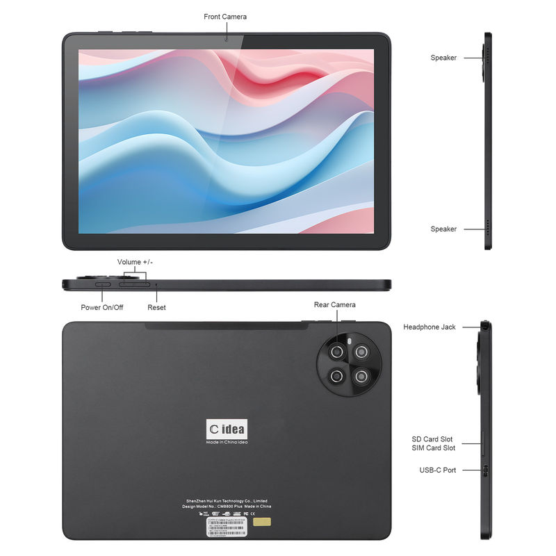 C Idea 8GB RAM 512GB ROM WiFi Android Tablet PC Tablet Com suporte à SIM CM8800plus