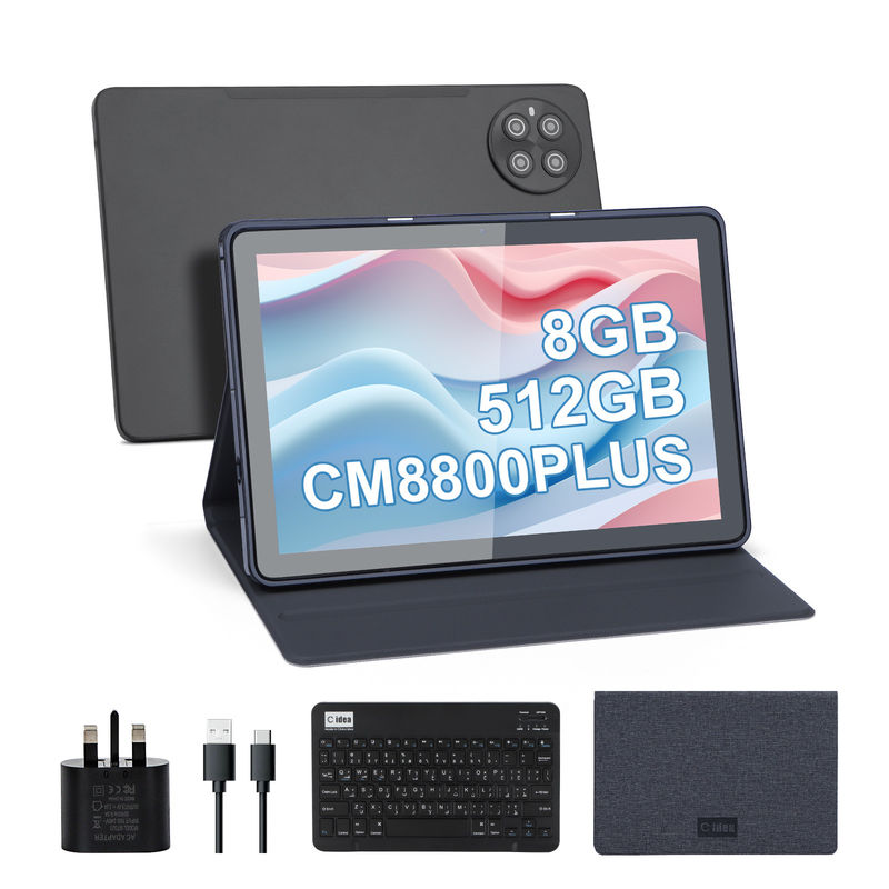 C Idea 8GB RAM 512GB ROM WiFi Android Tablet PC Tablet Com suporte à SIM CM8800plus