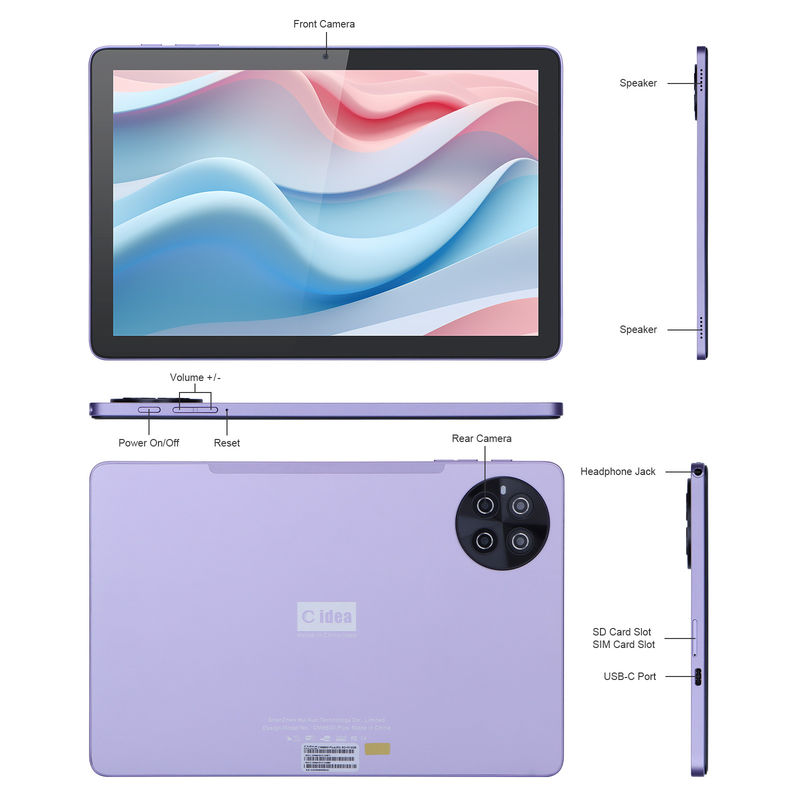 C ideia 8GB RAM 512GB ROM Smart Tablet PC com teclado e mouse CM8800plus