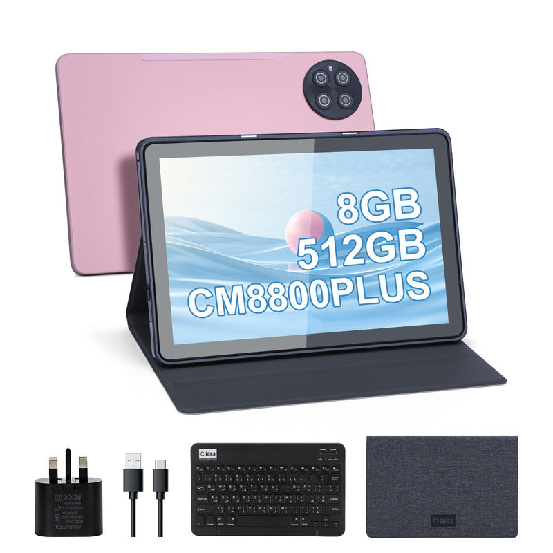 C Idea Android 8GB RAM 512GB ROM 10,1 polegadas Tablet com teclado para escola CM8800plus