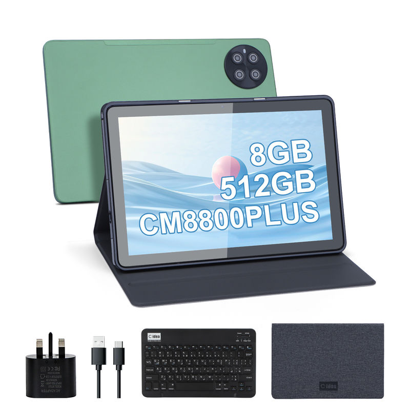 C idea Tablet para estudante 8GB RAM 512GB ROM 10.1 polegadas Tablet PC com 2 SIM CM8800plus