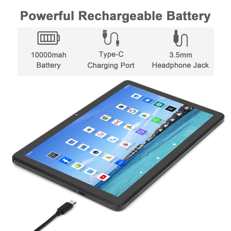 C Idea 512 GB de armazenamento 5G Wi-Fi Trouch Screen 10,1 polegadas Tablet com SIM Para a escola CM8800plus