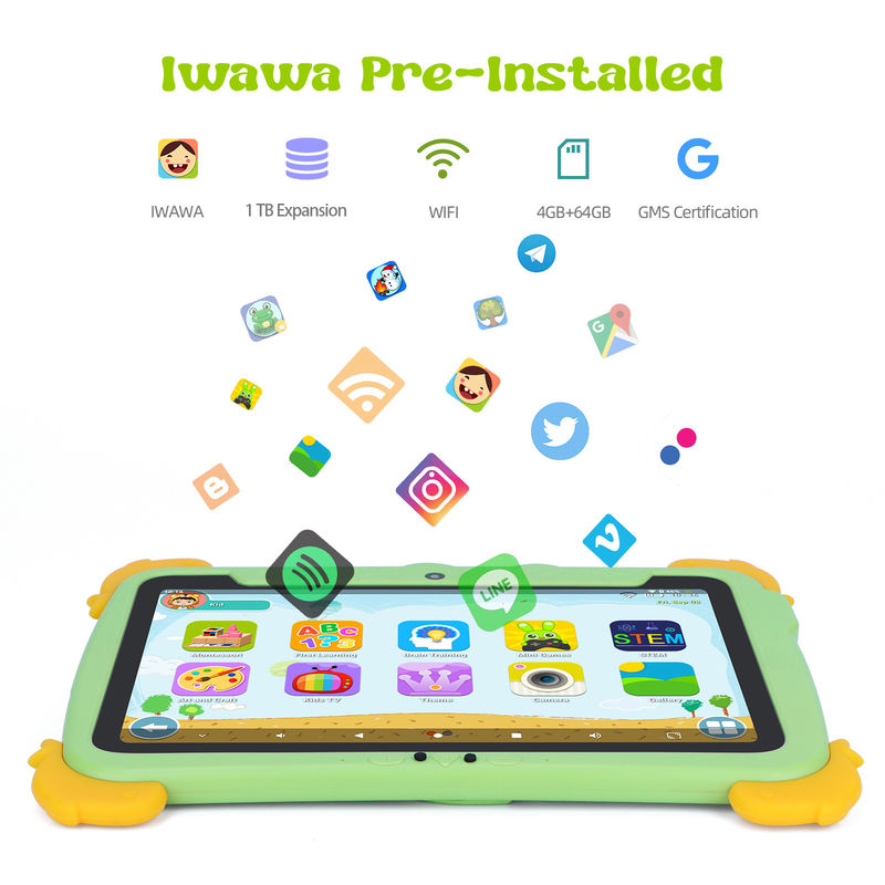 C Idea Kids Tablet 10,1 polegadas Android Tablet PC com proteção para os olhos 1280 * 800 tela pré-instalação IWAWA para educação